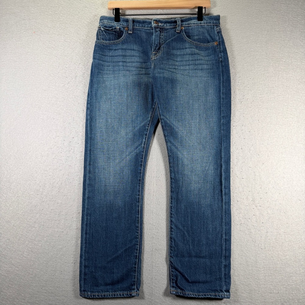Lucky Brand Sienna Weekender Crop Jeans Women's Blue Denim Size 32 Stretch